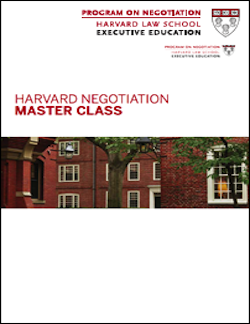 Negotiation Master Class Program Guide