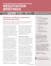 <em>Negotiation</em>, the monthly newsletter