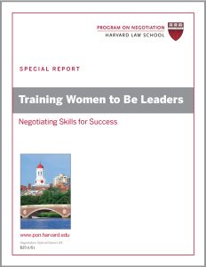 Training Women to Be Leaders: Negotiating Skills for Success