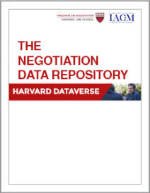 Negotiation Data Repository