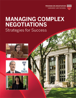 Managing Complex Negotiations