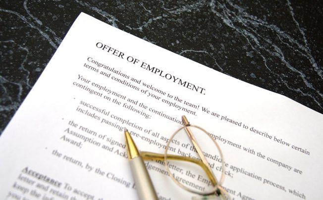 offer of employment